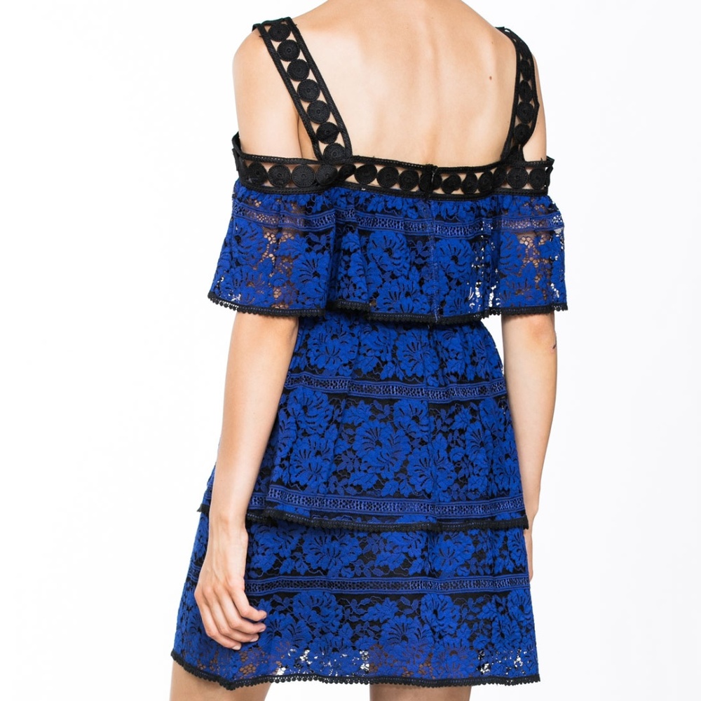 CASUAL LACE UP SLEEVELESS RUFFLE DRESS - Picture 6 of 6